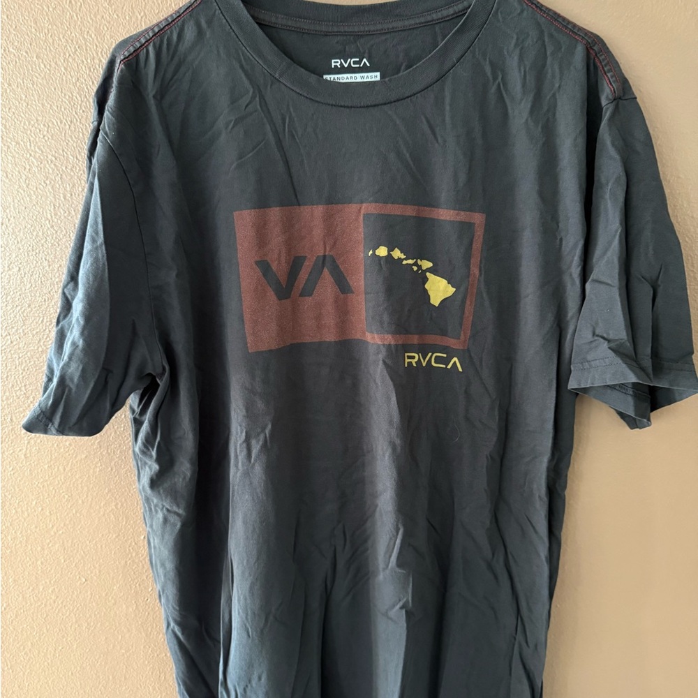 RVCA Hawaii Black T-Shirt - Sz XL EUC